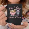 Just A Girl Who Loves Ramen And Boba Ramen Boba Bubble Coffee Mug Personalized Gifts