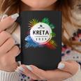 Kreta 2024 Colourful Travel Quote Tassen Lustige Geschenke