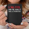 L'alcol Mi Fa Male Ma Lo Perdono Divertente Ironicho o Tazze Regalos divertidos