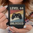 Level 44 Unlocked Video Gamer 44Th Birthday Vintage Coffee Mug Personalized Gifts