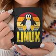 Linux Retrointage Penguin Nerd Sky And Geek Coding Tassen Lustige Geschenke