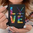 Love Hockey Sticks Tie Dye Hockey Su Ghiaccio Ragazza Giocatrice Di Hockey Tazze Regalos divertidos