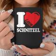 I Love Schnitzel Ich Liebe Schnitzel Schnitzel Tassen Lustige Geschenke