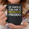 Maglie Uomo Manica Corta Divertenti Alcol Calma E Prosecco Tazze Regalos divertidos