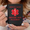 Medical Alert Severe Nut Allergy Awareness Graphic Print Coffee Mug Unique Gifts