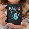 Mermaid Birthday Girl 8 Year Old Cute Mermaid 8Th Birthday Tazze Regalos divertidos