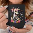 Mexican Dog Day Of The Dead Skeleton Sugar Flowers Dogs Coffee Mug Personalized Gifts