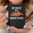 Mia Sorella È Un Cocker Spaniel Cane Tazze Regalos divertidos