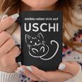 With Nichts Reimt Sich Auf Uschi Slogan With Cat Grunge Tassen Lustige Geschenke