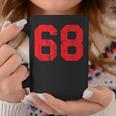 Numero N 68 Numerointage Invecchiato Rosso Tazze Regalos divertidos