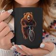 Orso Grizzly Felice In Bicicletta Tazze Regalos divertidos