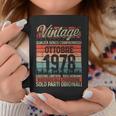 Ottobre 1978Intage Maglia 46 Compleanno Anni Uomo Donna Tazze Regalos divertidos