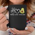 Peace Love Avocado Retro Avocado Lover Fruit Lover Tassen Lustige Geschenke