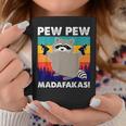 Pew Pew Madafakas Crazy Mapache Gun Regalos Divertidos Taza de café Regalos divertidos