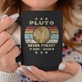 Pluto Never Forget Retro intage Retro Space Tassen Lustige Geschenke