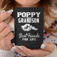 Poppy And Grandson Best Friends For Life Grandpa Men Coffee Mug Unique Gifts