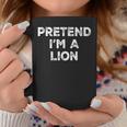 Pretend I'm A Lion Lazy Halloween Costume Coffee Mug Unique Gifts