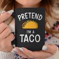 Pretend Im A Taco Easy Lazy Costume For Halloween Party Coffee Mug Personalized Gifts