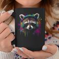 Procione Musica Cuffie Colorate Animale Motivo Arte Proc Tazze Regalos divertidos