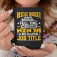 Rescue Worker Job Title Rescue Team Tazze Regalos divertidos