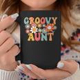 Retro Groovy Aunt 1St Birthday Auntie Matching Family Hippie Coffee Mug Personalized Gifts