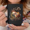 Retro Mountain Nature Animal Wildlife Forest Outdoors Bear Coffee Mug Personalized Gifts