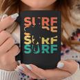 Retrointage Surfing For Surfer And Wave Rider Tassen Lustige Geschenke