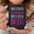 Scritte Divertenti Donna Giornata Di Merda Tazze Regalos divertidos