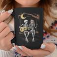Skeleton Playing Guitar Moon Halloween Music Boys Womens Coffee Mug Personalized Gifts