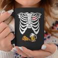 Skeleton Pregnancy BEer Pizza X-Ray Halloween Costume Coffee Mug Unique Gifts