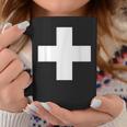 Swiss Flag Cross Switzerland Flag Taza de café Regalos divertidos