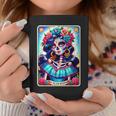 Tarot Card Dia De Los Muertos Woman Catrina Day Of The Dead Coffee Mug Personalized Gifts
