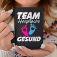 Team Hauptsache Gesund Gender Reveal Tassen Lustige Geschenke