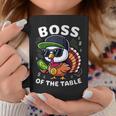 Thanksgiving Boy Turkey Boss Of The Table Coffee Mug Unique Gifts