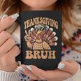 Thanksgiving Bruh Turkey Fall Boys Coffee Mug Personalized Gifts