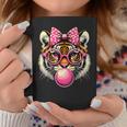 Tiger With Glasses Bubblegum And Bow Coffee Mug Personalized Gifts