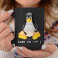 Tux Linux Penguin Sudo Rm -Rf Computer Science Tassen Lustige Geschenke