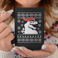 Ugly Christmas Sweater Trex For Dinosaur Fan Coffee Mug Personalized Gifts