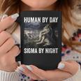 Umano Di Giorno Sigma Di Notte Alpha Wolf Tazze Regalos divertidos