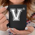 V Lettera In Stile College Cool Tazze Regalos divertidos