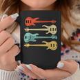 Vintage Retro Bass Guitar Bass Guitarra Taza de café Regalos divertidos