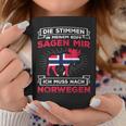 Voices Sagen Ich Muss Nach Norway Elk Flag Norway Tassen Lustige Geschenke