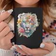 Watercolour Floral Bengal Tiger Tassen Lustige Geschenke