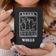 Wolle Logo Weiß Tassen Lustige Geschenke