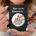 Women's Rainbow Was Ich Ein Glücksbärchi Middle Finger Tassen Lustige Geschenke