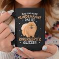 Zwergspitz Glitter Pomeranian Dog Woman Tassen Lustige Geschenke