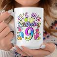 Bambino Ragazze È Il Mio Compleanno 9 Anni 9 ° Compleanno Tazze Regalos divertidos