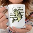 Bass Fish Fishing Usa American Flag Camouflage Fisherman Coffee Mug Personalized Gifts