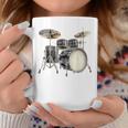 Batterie Instrument De Musique Motif Illustration Batterie Tasse Cadeaux drôles