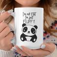 Con Texto En Inglés Im Not Fat Im Just Fluffy Panda Hombre Taza de café Regalos divertidos
